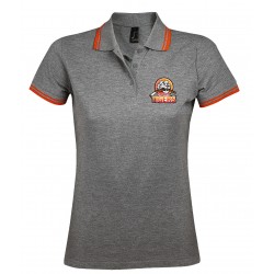 Polo coton bicolore femme