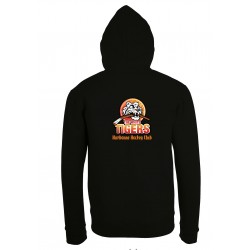 Veste capuche zippée bicolore adulte