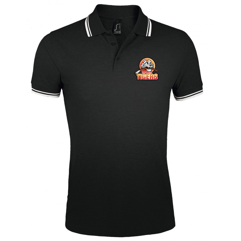 Polo coton bicolore homme