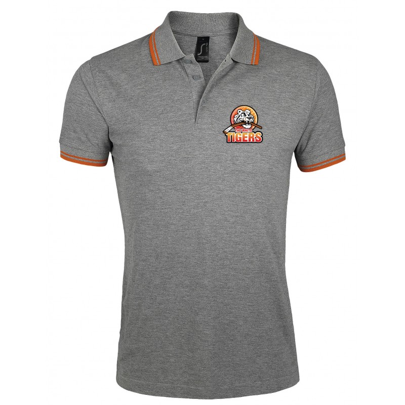 Polo coton bicolore homme