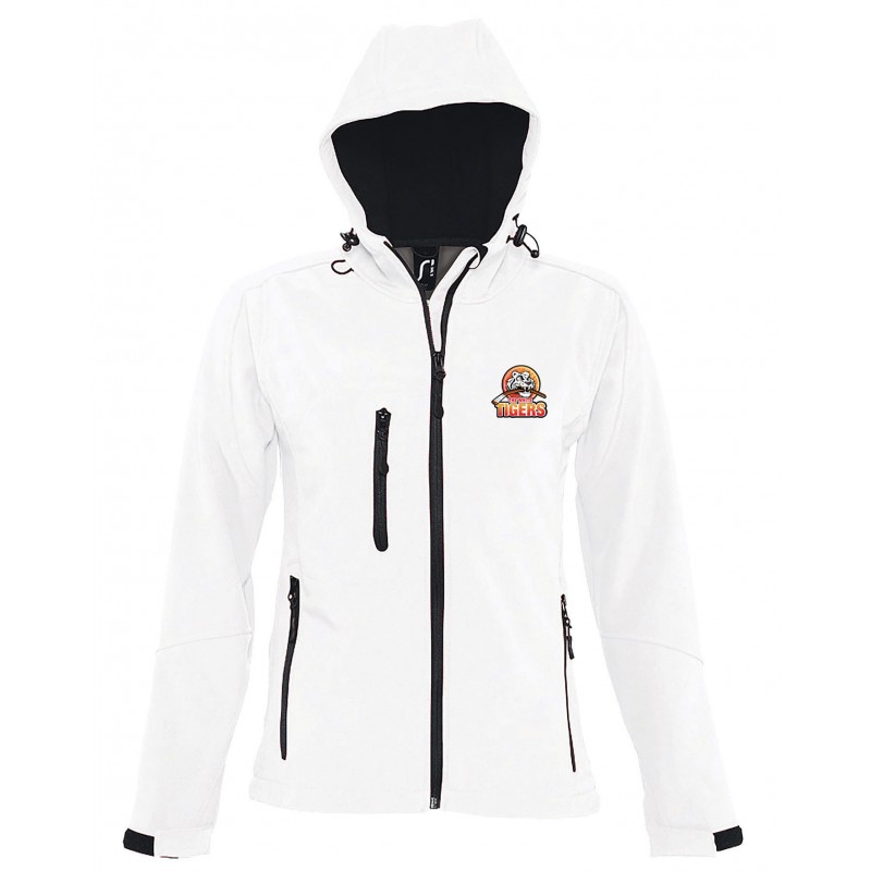 Softshell à capuche femme